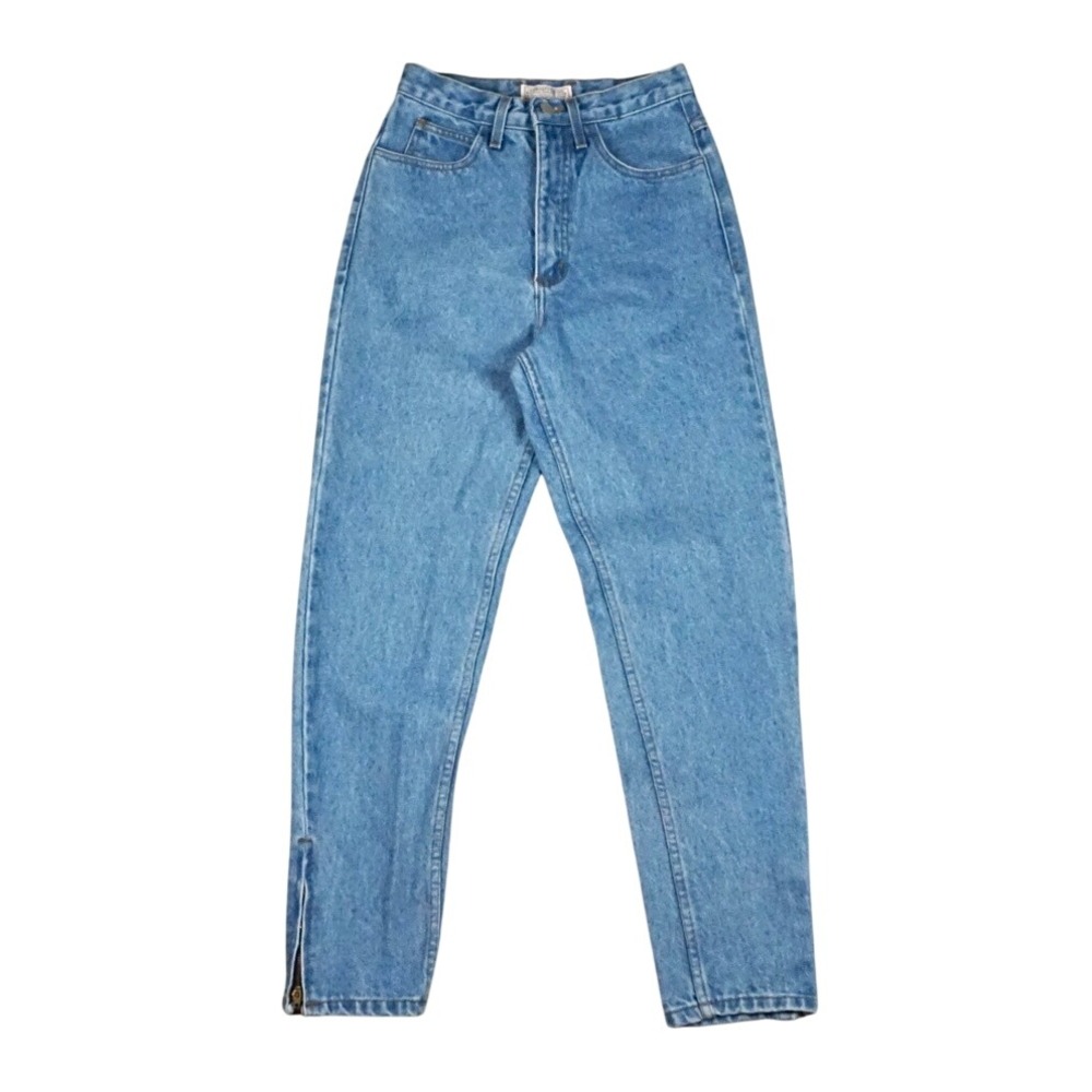 Vtg 90s‎ Guess Georges Marciano High Rise Jeans Women 28 USA Tapered Ankle Zip